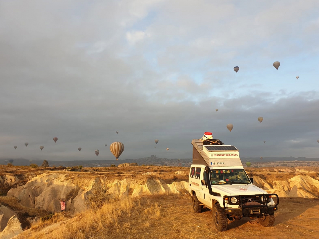 Heißluftballone in Göreme, Türkei.
